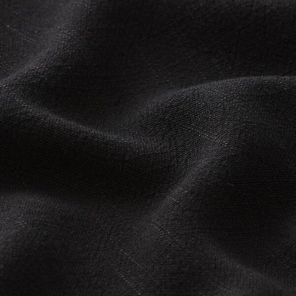 Viskose-Leinen Soft – schwarz | Reststück 50cm