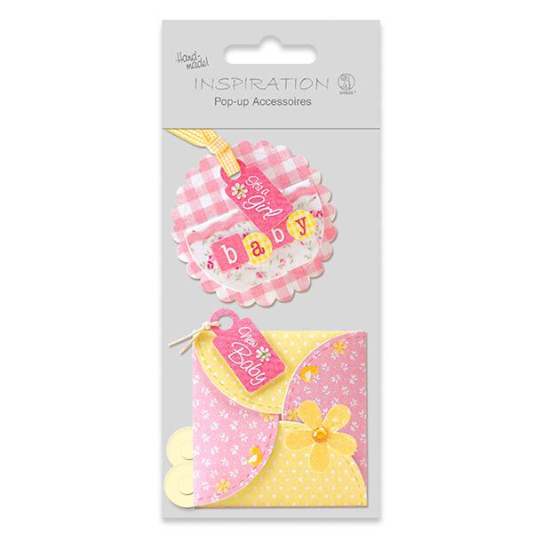 Pop-Up-Bastelset Baby Girl – rosa, image number 2