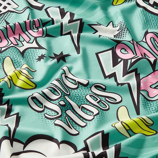 PERFORMANCE Jersey BÄÄM – mintgrün | Hamburger Liebe | Albstoffe | Reststück 120cm