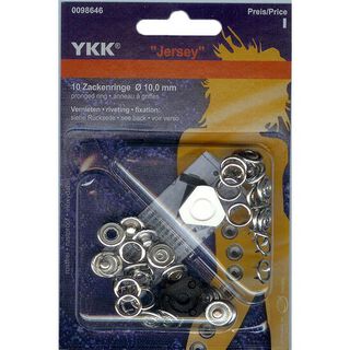 Nähfreier Druckknopf Jersey 8 – silber | YKK, 
