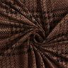 Samt Jersey Glencheck – maronenbraun/schwarz,  thumbnail number 3