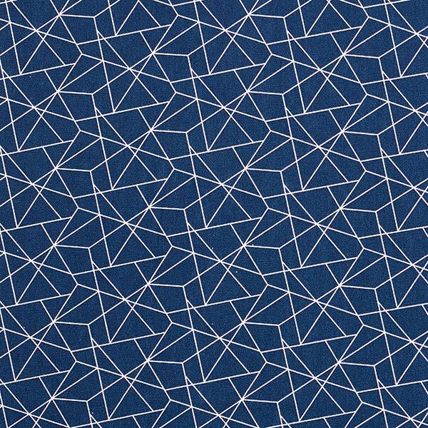 Baumwollstoff Popeline Grafisch – marineblau,  image number 1