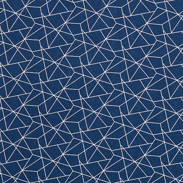 Baumwollstoff Popeline Grafisch – marineblau, image number 1