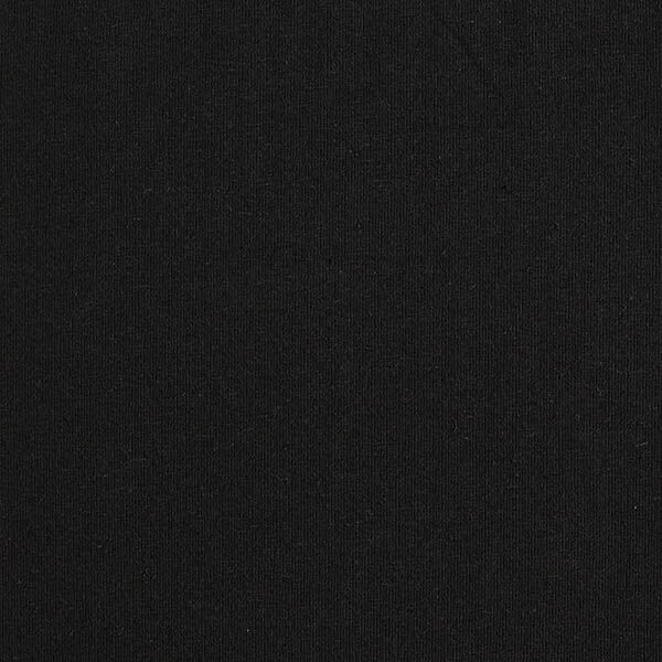 Jersey Baumwoll-Leinen-Mix uni – schwarz