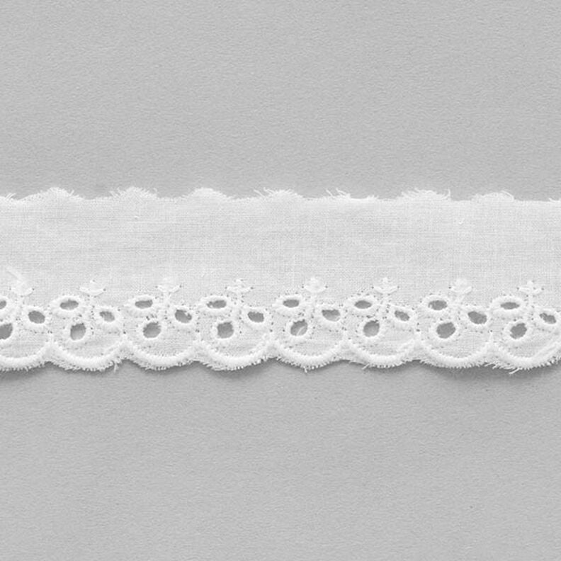 Feston Spitzenband Blätter [ 30 mm ] – weiss,  image number 2
