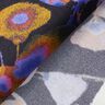 Viskosestoff Cupro Aquarellblumen – schwarz/blaulila,  thumbnail number 4