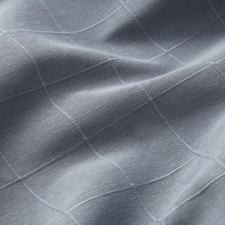 Dekostoff Gitter-Karo recycelt – blaugrau, 