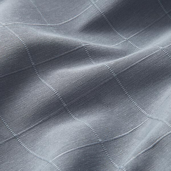 Dekostoff Gitter-Karo recycelt – blaugrau, image number 2