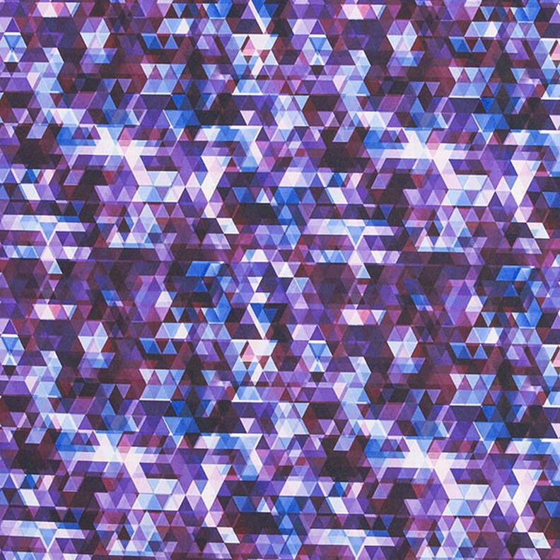 Softshell bunte Dreiecke Digitaldruck – traube,  image number 1