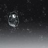 French Terry Panel Spaceman | Glitzerpüppi – schwarz/weiss,  thumbnail number 1