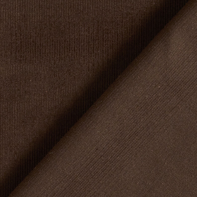 Babycord Uni – dunkelbraun | Reststück 100cm,  image number 4