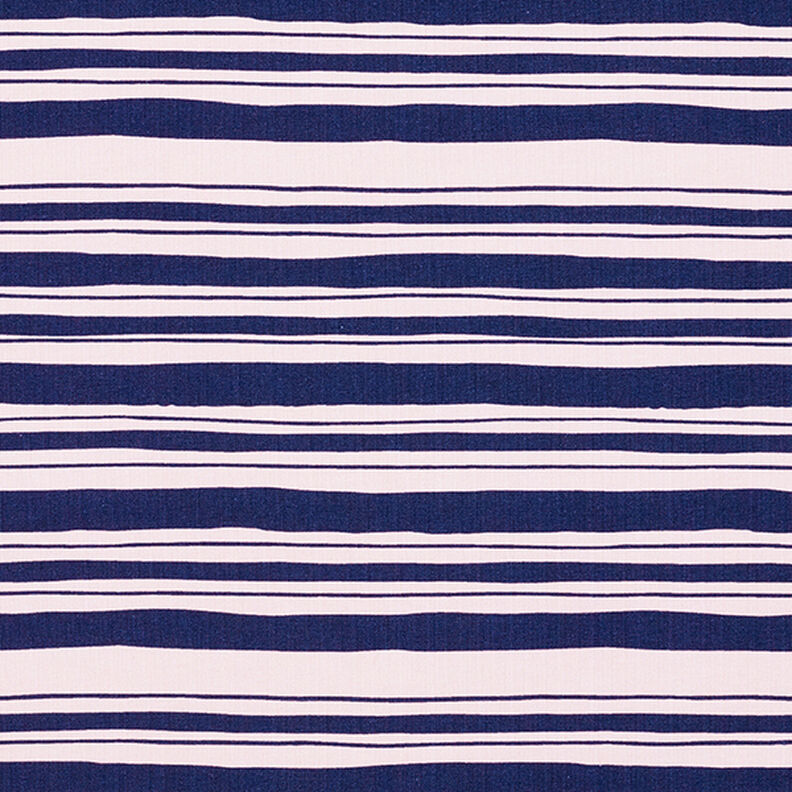 French Terry unregelmäßige Streifen – indigo/rosé,  image number 1
