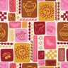 Baumwollpopeline Patchwork | Poppy Fabrics – creme/dunkelrot,  thumbnail number 1