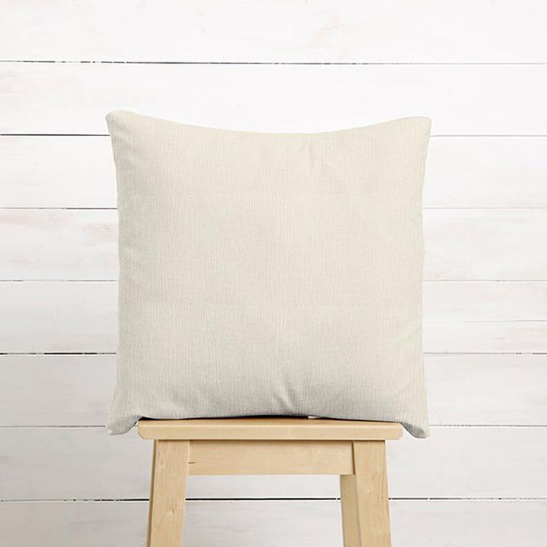 Dekostoff Jacquard dezente Rippen – creme,  image number 6