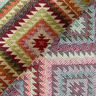 Dekostoff Gobelin zackige Rauten – hellbeige/karminrot,  thumbnail number 4