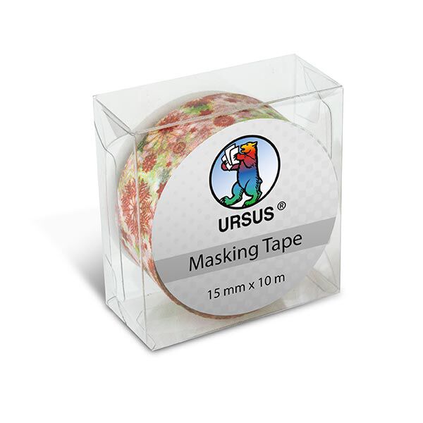 Washi Tape Schneesterne [ 15 mm / 10 m ] – wollweiss/rot,  image number 2