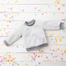 Leichter French Terry Uni – weiss,  thumbnail number 5