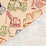 French Terry Sommersweat Baufahrzeuge | Poppy Fabrics – beige/marineblau,  thumbnail number 4
