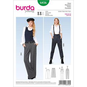 Hose mit Bundfalten | Marlene-Hose | Burda 6856 | 32-42, 