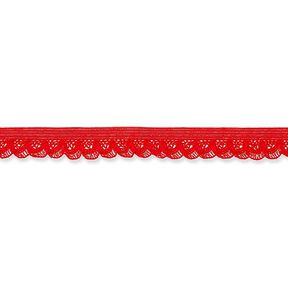 Elastische Rüsche [15 mm] – rot, 