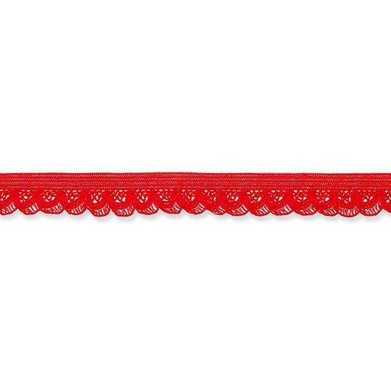 Elastische Rüsche [15 mm] – rot,  image number 2