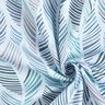 Dekostoff Halbpanama Blättermuster – blau,  thumbnail number 3