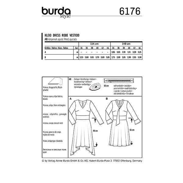 Kleid | Burda 6176 | 34-44,  image number 9