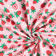 Baumwolljersey süße Erdbeeren | PETIT CITRON – rosa,  thumbnail number 3