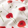 Dekostoff Halbpanama Mohn – weiss/rot,  thumbnail number 2