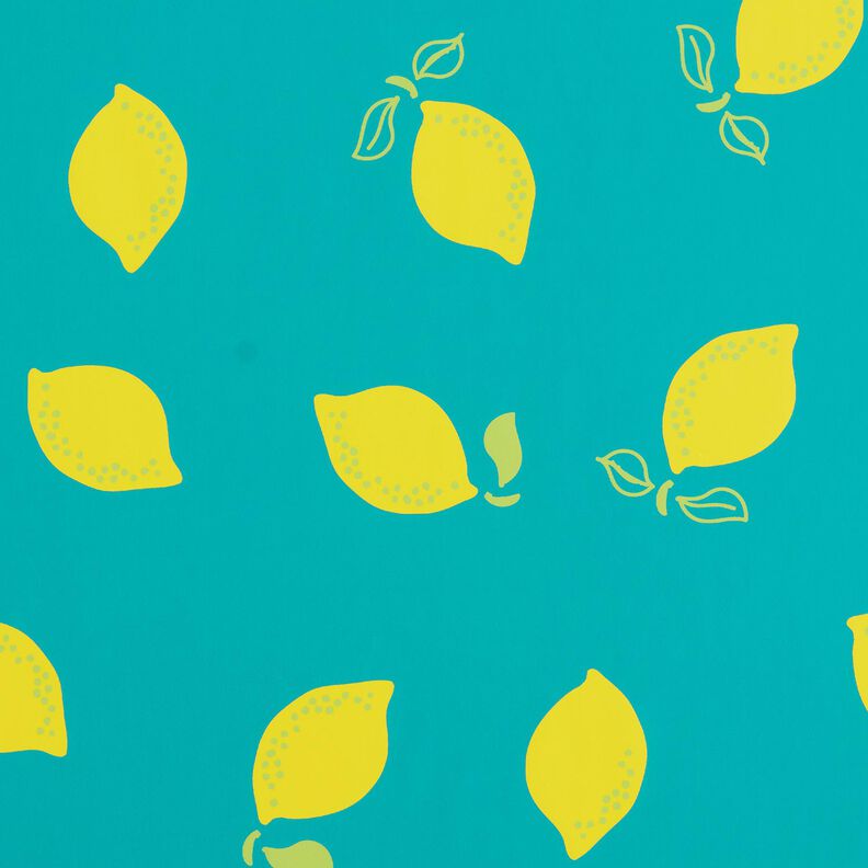 Regenjackenstoff Zitronen – pfefferminz/zitronengelb,  image number 1
