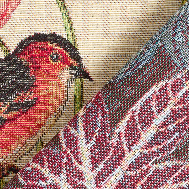 Dekostoff Gobelin Vögel – natur,  image number 7