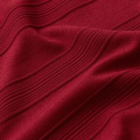 Jersey breite Strukturstreifen – bordeauxrot, 