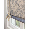 Dekostoff Halbpanama Wellenbögen – natur/indigo | Reststück 60cm,  thumbnail number 5