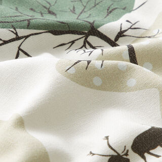 ARVIDSSONS TEXTIL – Dekostoff Halbpanama Norrland – weiss/grün, 