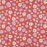 Leinen-Viskosemischung Blumen – beere,  thumbnail number 1