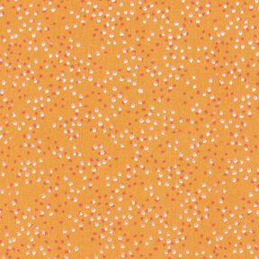 Baumwollstoff Cretonne Pünktchen – pfirsichorange, 