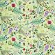 Outdoorstoff Canvas Wildblumen & Insekten – pastellgrün,  thumbnail number 1