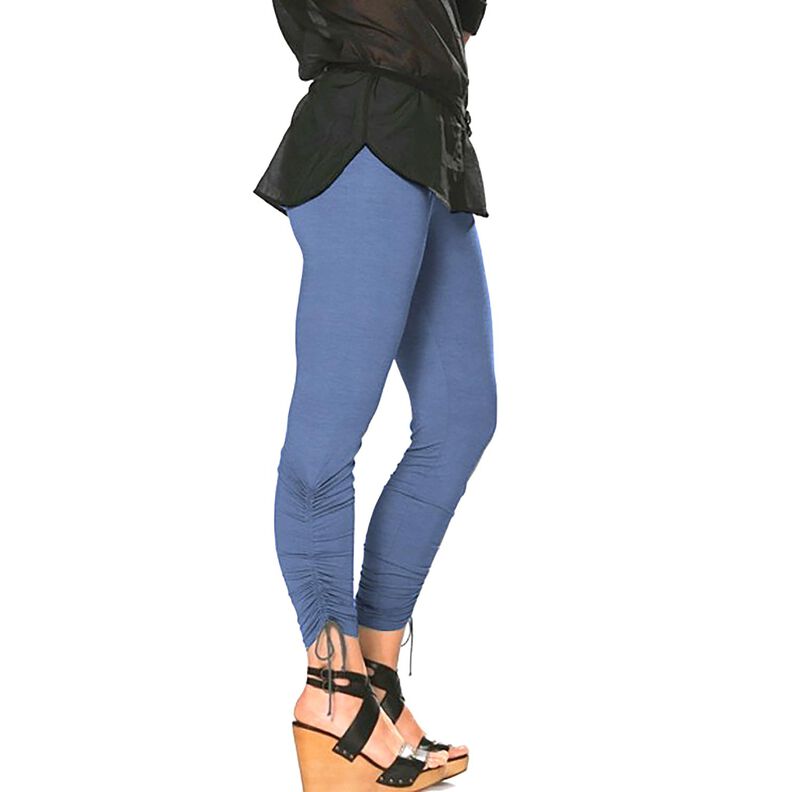 Viskose Jersey Medium – blaugrau, image number 4