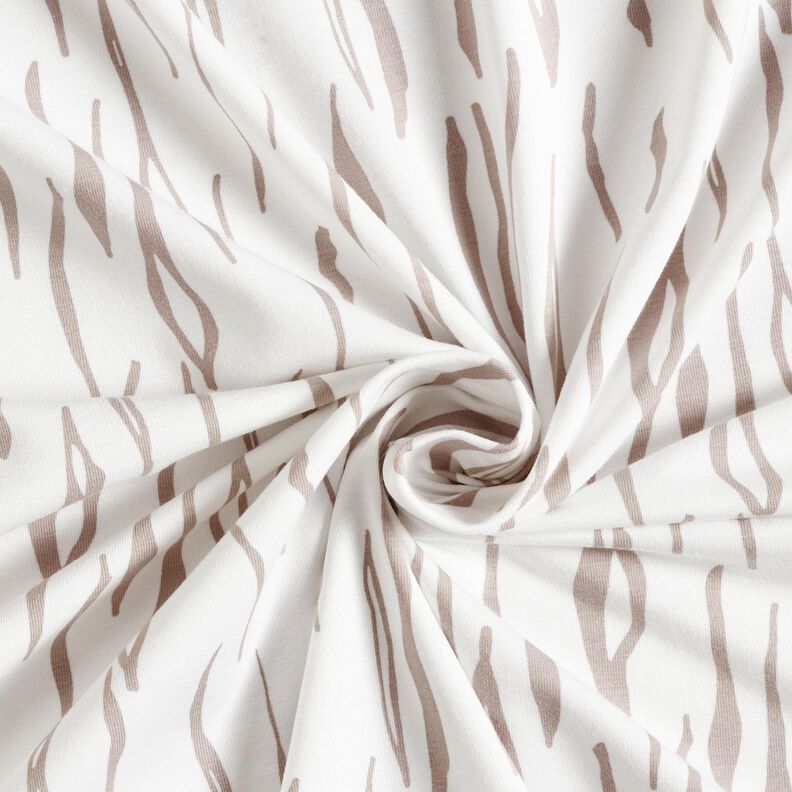 Baumwolljersey Zebra – wollweiss,  image number 3