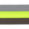 Taschengurtband Neon [ 40 mm ] – neongelb/grau,  thumbnail number 1