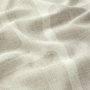 Gardinenstoff Leinen-Mix Formen  – helltaupe/natur, 