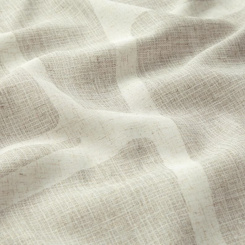 Gardinenstoff Leinen-Mix Formen – helltaupe/natur, image number 2
