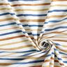 GOTS Baumwolljersey zarte Aquarellstreifen Digitaldruck – weiss/königsblau,  thumbnail number 3