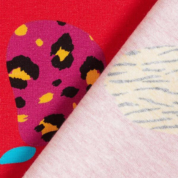 Baumwolljersey tierische Früchte | DIY Eule – rot, image number 5