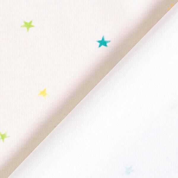 Baumwolljersey kleine Sterne | PETIT CITRON – wollweiss, image number 4