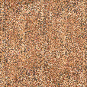 Crêpe Chiffon Flecken und Goldpunkte – braun/gold metallic, 