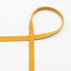 Flachkordel Hoodie Baumwolle [15 mm] – currygelb, 