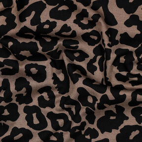 Viskose Stretch Leo | Poppy Fabrics – braun, 