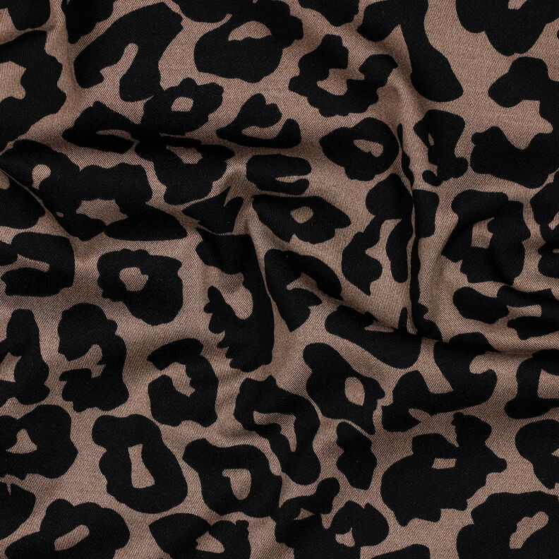 Viskose Stretch Leo | Poppy Fabrics – braun, image number 2