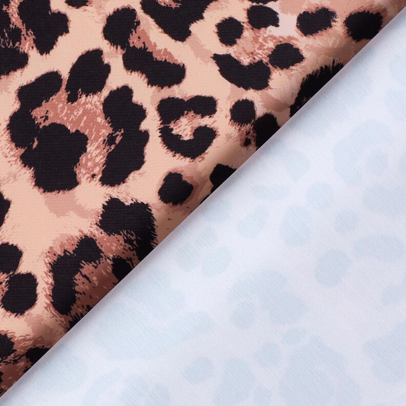 Badeanzugstoff Leoprint – kupfer/schwarz,  image number 4